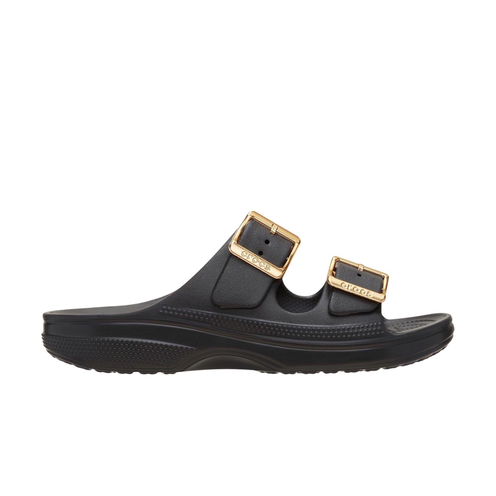 Crocs Saturday Metallic Buckle "Black" Women's Sandal - BLACK